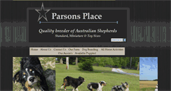 Desktop Screenshot of parsonsplacestable.com