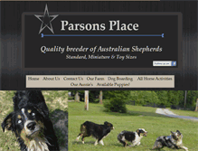 Tablet Screenshot of parsonsplacestable.com